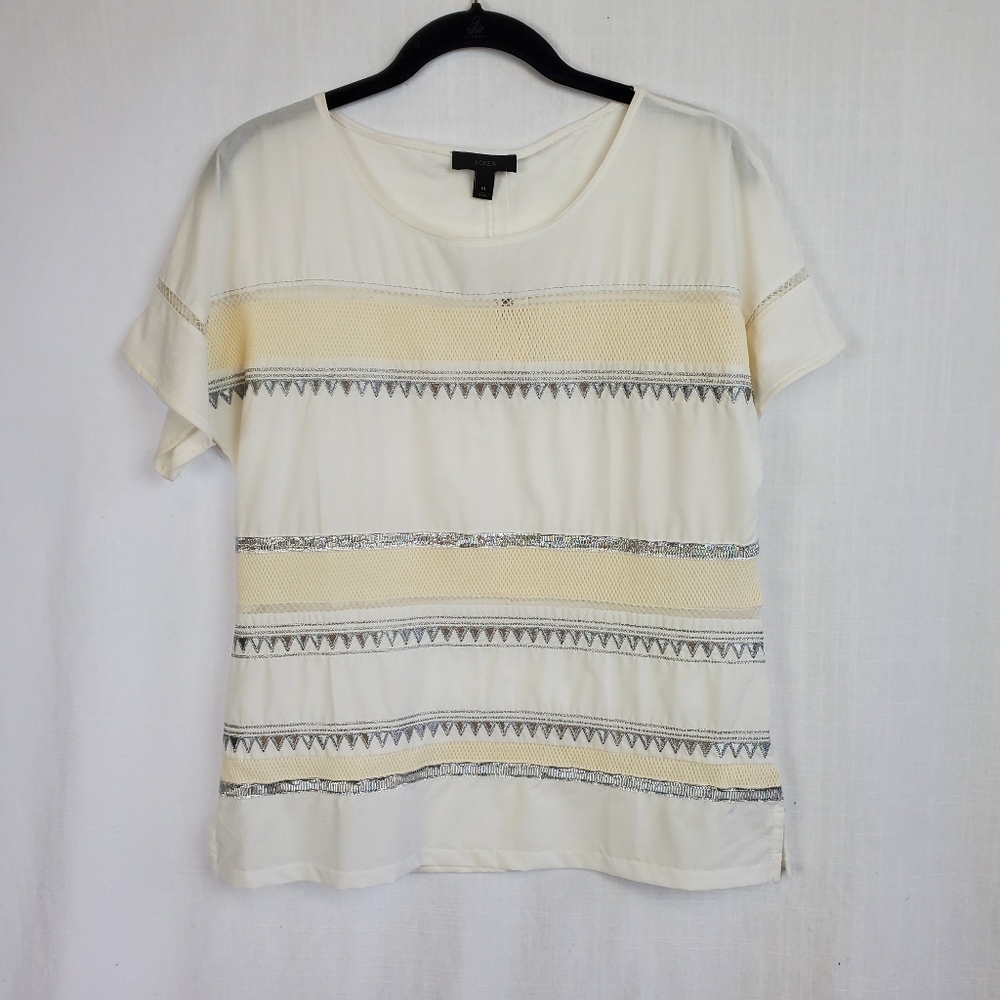 J.Crew | NWT Multi-Pattern Fabric Short Sleeve *
